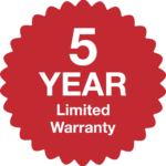 5 year limited warranty on Dorlen Products water alert vandal resistant leak detection devices